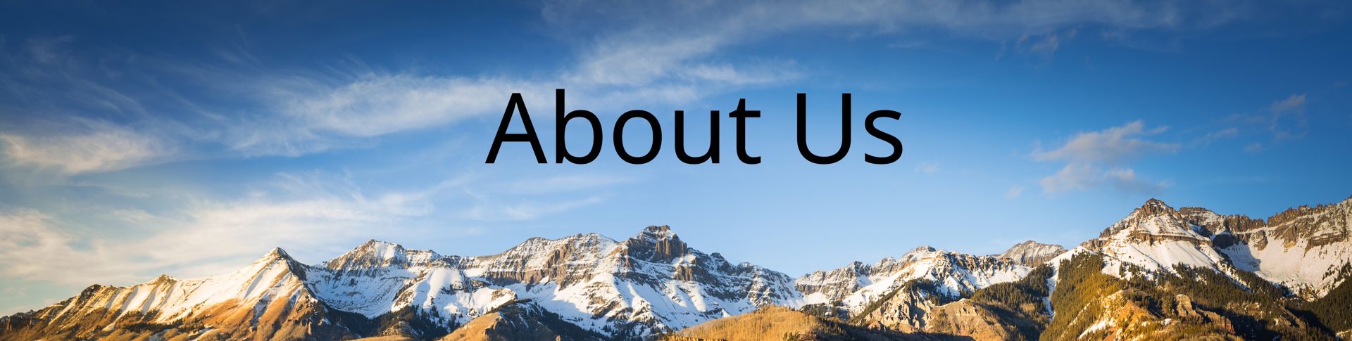 About Us Mountains